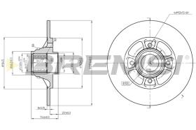 BREMSI CD7984S - B. DISC RENAULT