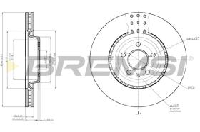 BREMSI CD7997V - B. DISC AUDI, PORSCHE