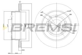 BREMSI CD8002V - B. DISC SSANGYONG