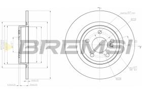 BREMSI CD8031S - B. DISC MERCEDES-BENZ