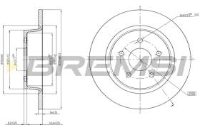 BREMSI CD8058S - B. DISC FORD