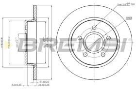 BREMSI CD8061S - B. DISC FORD