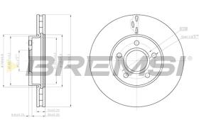 BREMSI CD8062V - B. DISC FORD