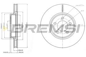 BREMSI CD8065V - B. DISC CHRYSLER