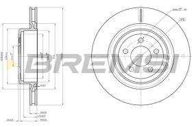 BREMSI CD8066V - B. DISC CHRYSLER