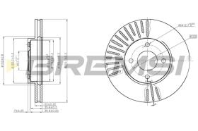 BREMSI CD8068V - B. DISC NISSAN