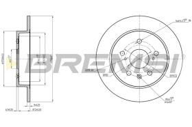 BREMSI CD8075S - B. DISC FIAT, SUZUKI