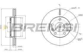BREMSI CD8078V - B. DISC RENAULT, DACIA