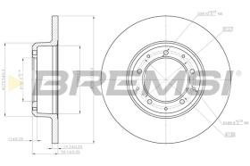 BREMSI CD8083S - B. DISC LAND ROVER