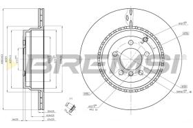 BREMSI CD8085V - B. DISC LAND ROVER