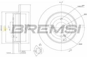 BREMSI CD8090S - B. DISC KIA, HYUNDAI