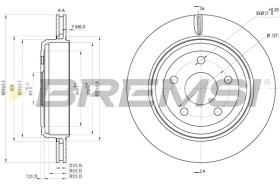 BREMSI CD8095V - B. DISC JEEP