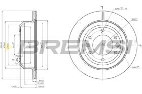 BREMSI CD8112V - B. DISC HYUNDAI