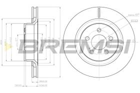 BREMSI CD8145V - B. DISC JEEP, DODGE
