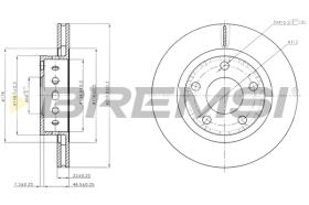 BREMSI CD8151V - B. DISC VW, AUDI