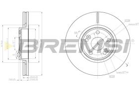 BREMSI CD8152V - B. DISC RENAULT