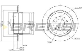 BREMSI CD8179S - B. DISC VOLVO