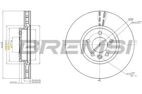 BREMSI CD8182V - B. DISC VW