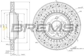 BREMSI CD8183V - B. DISC MERCEDES-BENZ