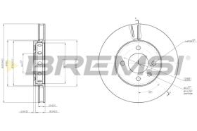 BREMSI CD8184V - B. DISC VW, SEAT, SKODA