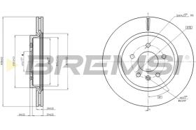 BREMSI CD8188V - B. DISC OPEL, VAUXHALL