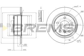 BREMSI CD8197S - B. DISC BMW