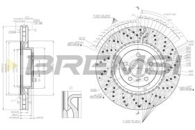 BREMSI CD8202V - B. DISC MERCEDES-BENZ