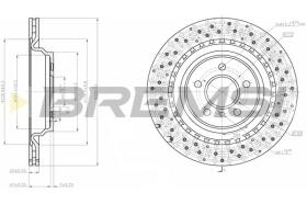 BREMSI CD8205V - B. DISC MERCEDES-BENZ