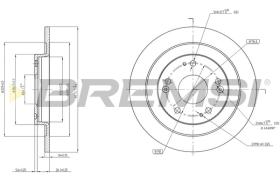 BREMSI CD8208S - B. DISC HONDA