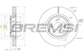BREMSI CD8209V - B. DISC HONDA