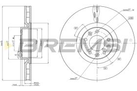 BREMSI CD8234V - B. DISC PEUGEOT, CITROEN