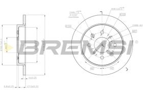 BREMSI CD8244S - B. DISC HONDA