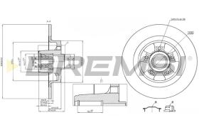 BREMSI CD8264S - B. DISC RENAULT