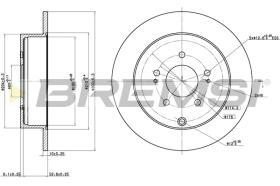BREMSI CD8268S - B. DISC MITSUBISHI