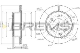 BREMSI CD8285V - B. DISC KIA