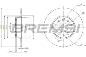 BREMSI CD8286S - B. DISC FIAT