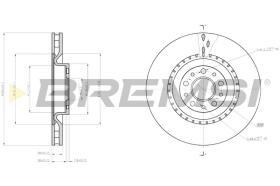 BREMSI CD8289V - B. DISC FIAT, OPEL
