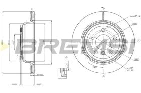 BREMSI CD8313V - B. DISC BMW, NISSAN