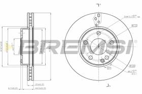 BREMSI CD8334V - B. DISC MERCEDES-BENZ