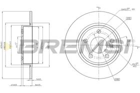 BREMSI CD8335S - B. DISC MERCEDES-BENZ