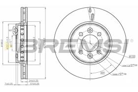 BREMSI CD8350V - B. DISC RENAULT, DACIA