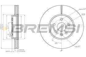 BREMSI CD8385V - B. DISC OPEL, CHEVROLET