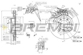 BREMSI CD8401V - B. DISC PEUGEOT, CITROEN
