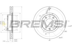 BREMSI CD8405V - B. DISC PEUGEOT