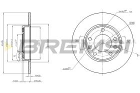 BREMSI CD8406S - B. DISC PEUGEOT