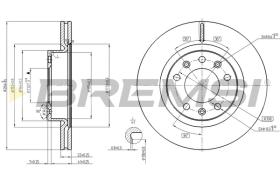 BREMSI CD8413V - B. DISC PEUGEOT