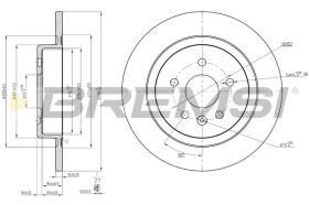 BREMSI CD8425S - B. DISC OPEL