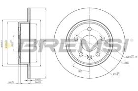 BREMSI CD8426S - B. DISC OPEL