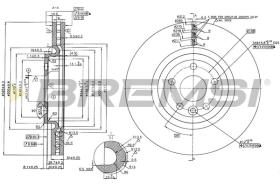 BREMSI CD8431V - B. DISC LAND ROVER, JAGUAR