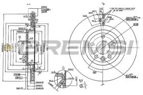 BREMSI CD8432V - B. DISC LAND ROVER, JAGUAR